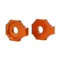 TENDEUR/AJUSTEUR DE CHAINE MOTO POUR KTM 125 DUKE ALU CNC ANODISE ORANGE (PAIRE) -AVOC
