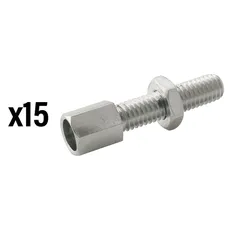 VIS CREUSE TENDEUR DE CABLE VELO M6 LAITON (VENDU PAR 15) -ELVEDES