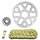 KIT CHAINE ADAPTABLE YAMAHA 250 XG TRICKER 2004>2008 428 15x45 (DIAM COURONNE 45/136/23.5) (DEMULTIPLICATION ORIGINE) -AFAM