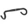 ROAD HANDLEBAR ITM ALCOR ALUMINIUM BLACK MATTE 31,8 L 40 OUTER (AXLE-AXLE 38 cm) 295 g DECO BLANCHE