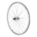 MTB WHEEL BRAKE SHOE LOCKING 26" ER10 REAR SILVER HUB ALUMINIUM FREEWHEEL 7/6-SPEED RIM 19C