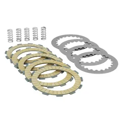 CLUTCH PLATE 50CC GEARED MOTORCYCLE STAGE 6 R/T FOR DERBI 50 SENDA, GPR/GILERA 50 SMT, RCR (KIT COMPLETE 5 DISQUES LINED)