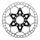 BRAKE DISC ROAD 6 HOLES ELVEDES 160 mm STEEL SILVER/ALUMINIUM BLACK (ULTRA-LEGER 105 g) -THICKNESS 1.8 mm