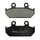 BRAKE PAD SET NEWFREN FOR HONDA 600 VT C SHADOW 1988>1991 FRONT, 125 CB TT 1990> FRONT, 650 XRV AFRICA TWIN 1988>1990 FRONT (L 46 mm - H 88 mm - P 9.8 mm) (FD0105BT) (TOURING ORGANIC)