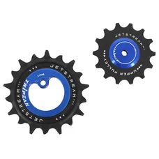 DERAILLEUR JOCKEY WHEEL AOPW TRIPEAK 14-18 TEETH CERAMIC 12X1-SPEED SRAM T TYPE BLUE FONCE (SET OF 2) (WARRANTY 4 YEARS)