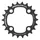 PLATEAU VTT 4BRA D.64 TA CHINOOK 22DTS INTERIEUR DOUBLE NOIR ALU POUR SHIMANO / SRAM / RACE FACE / FSA 10/11V.