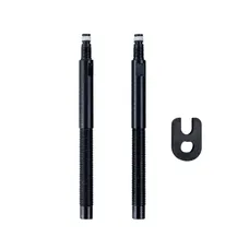 EXTENSION OF VALVE PRESTA SCHWALBE 60 mm BLACK COMPATIBLE TUBELESS (SOLD AS A PAIR CARDED)