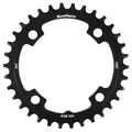 PLATEAU VTT 4BRA D.104 POUR SUNRACE 34DTS MONO NOIR ALU COMPATIBLE AUTRES MARQUES NARROW WIDE