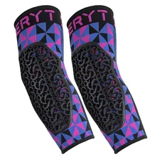 ELBOW PROTECTORS MTB SERYT FLOW ARLECCHINO ANTIBACTERIEN, ANTIDERAPANTE, WITHOUT COUTURE PINK/BLUE L/XL (SOLD AS A PAIR) 250 g -CE IN 1621.1 LEVEL 2