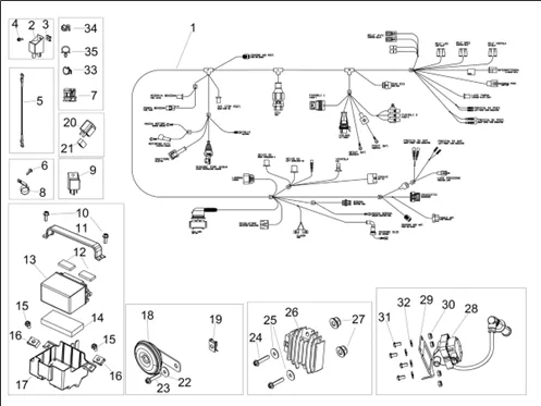 Circuit electrique AV