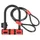 ANTIVOL VELO U NEWTON DIAM 13 MM AVEC CABLE AVEC SUPPORT NOIR/ROUGE (2 CLES) -NIVEAU SECURITE 6