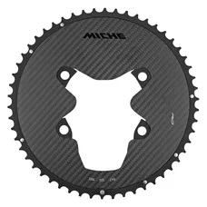 ROAD CHAINRING 4-BOLT DIA. 110 FOR SHIMANO DURA ACE R9200 MICHE 54T OUTER BLACK 12-SPEED ALUMINIUM, CARBON 3K (WEIGHT 127 g) -X2 RD R92