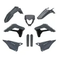 CARROSSERIE/CARENAGE MOTO ENDURO SHERCO 125, 250 SE-R 2024, 250, 300, 450, 500 SEF-R 2024 GRIS (COULEUR OEM) (KIT PLASTIQUES 9 PIECES) -POLISPORT