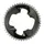 ROAD CHAINRING 4-BOLT DIA. 107 FOR SRAM OEM 48T OUTER FORCE AXS ALUMINIUM GREY/BLACK 12-SPEED