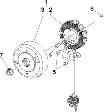 Volant magnetique