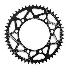 ADAPTABLE REAR SPROCKET 50CC GEARED MOTORCYCLE VOCA BESTIA APRILIA 50 RX 2006>2017/DERBI 50 SENDA X RACE 2004>2011/RIEJU 50 MRT 2009>, 50 RS3 2011>2016 420 50 DTS ALUMINIUM CNC BLACK (DIAMETER 105/125/8.5)