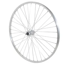 CITY WHEEL BRAKE SHOE 650X30A (26X1 3/8) REAR RIM AND HUB ALUMINIUM AXLE PLEIN FREEWHEEL 1/3-SPEED (35-590) (SOLD WITH NUT 10X100) RIM 21C