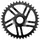 E-BIKE CHAINRING DIRECT MOUNT FOR BOSCH ESJOT 38T SINGLE BLACK STEEL (3.30 - 1/2"X1/8") (3EME GENERATION) WITHOUT RONDELLE OF OFFSET 2.8 mm WITH 4.8 mm