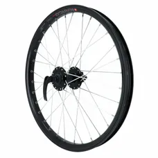 MTB WHEEL/CARGO/E-BIKE/LONGTAIL DISC LOCKING 20" KARGO L FRONT BLACK HUB VELOX 6 HOLES (REINFORCED) RIM 25C 32 SPOKES -WEIGHT MAX 225 kg