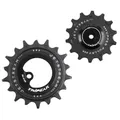 DERAILLEUR JOCKEY WHEEL AOPW TRIPEAK 14-18 TEETH CERAMIC 13X1-SPEED SRAM AXS XPLR RED E1/FORCE/RIVAL E1 BLACK (SET OF 2) (WARRANTY 4 YEARS)