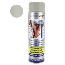 APPRET PEINTURE MOTIP PRIMER INDUSTRIEL UNIVERSEL ANTI-ROUILLE COULEUR SABLE (AEROSOL/BOMBE 500mL) (07303) FORT POUVOIR COUVRANT