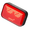BICYCLE LIGHT USB REAR LED IGPSPORT ET6 EMOJI EVOLUTIF, FLASHING INTELLIGENT - CONNECTION DIRECTE AU BSC200S/BSC300/T/IGS630S/IGS800/BINAVI (VISIBLE TO 1,2 KM) -BLUETOOTH- AUTONOMIE 30 HEURES