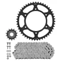 KIT CHAINE ADAPTABLE CF MOTO 450 MT 2024> 520 14x47 (DIAM COURONNE 125/150/8.50) (DEMULTIPLICATION ORIGINE) -JT SPROCKETS