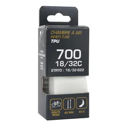 BICYCLE INNER TUBE 700 X 18-32 TPU VALVE PRESTA 48 mm