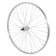 CITY WHEEL BRAKE SHOE 650X30A (26X1 3/8) REAR RIM AND HUB ALUMINIUM AXLE PLEIN FREEWHEEL 7/6/5-SPEED (35-590) (SOLD WITH NUT 10X100) RIM 21C