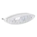 FEU ARRIERE UNIVERSEL REPLAY A LEDS SPACE TRANSPARENT 19 LEDS ROUGE (FONCTION STOP + FEU) (107x29mm) (HOMOLOGUE CE)