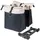 DOUBLE BICYCLE PANNIER BASIL VIVE WHITE CASSE/BLACK 28-35L MOUNTING KIT CARRIER MOUNTING KIT SYSTEM MIK (COMPATIBLE WITH 211726 INCLUDED) (30X18X49CM) FERMETURE PLIANT ANTI-PLUIE