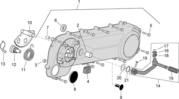 Couvercle transmission