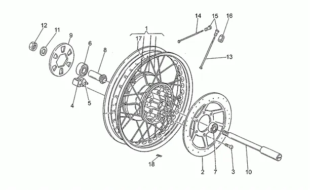 Roue arrière