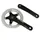 ROAD CRANKSET MICHE 9/10-SPEED ALUMINIUM 155 mm 42-36 (AXLE SQUARE TAPER 107 mm)