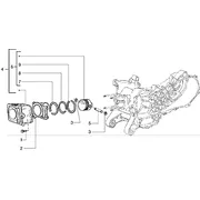 Ensemble cylindre-piston-axe de piston