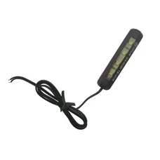 ECLAIRAGE DE PLAQUE IMMATRICULATION REPLAY BARETTE 4 LEDS NOIR (L 60mm / H 13mm / L 5mm) (HOMOLOGUE CE)