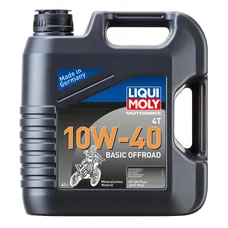 HUILE MOTEUR 4 TEMPS LIQUI MOLY MOTO BASIC OFFROAD 4T 10W40 (4 L) MINERALE