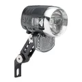 BICYCLE LIGHT E-BIKE FRONT ON FORK AXA BLUELINE 6/12-SPEED 50LUX (38 mm) BLACK COMPATIBLE DYNAMO - FOR VOIR TO 70M AND VISIBLE TO 4KMS