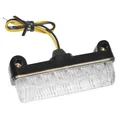 ECLAIRAGE DE PLAQUE IMMATRICULATION REPLAY BARETTE 6 LEDS TRANSPARENT/NOIR (L 78MM / H 16mm / L 24mm) (HOMOLOGUE CE)