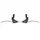 LEVIER DE FREIN VTT/VTC V-BRAKE 4 DOIGTS NEWTON ALU ARGENT/NOIR (PAIRE SUR CARTE)