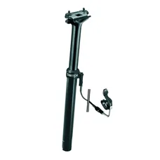 TIGE DE SELLE VTT TELESCOPIQUE SWITCH ALU NOIR DIAM. 27,2 L390mm (REGLAGE PAR CABLE EXTERNE 0/125mm) FIXATION CINTRE