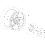 Roue posterieure - F.T.