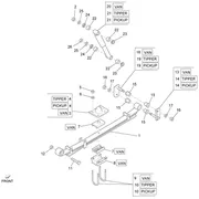 Suspension arrière - Amortisseur/s