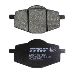 BRAKE PAD SET TRW FOR YAMAHA 50 TZR 1992>2003 REAR, 125 TDR 1993> FRONT/REAR, 125 DT R 1988>2003 FRONT/REAR/MBK 50 X-POWER 1992>2003 REAR (MCB539 LC)