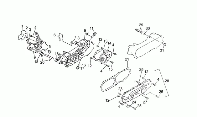 couvercles carter moteur