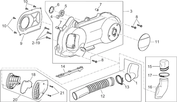 Couvercle variateur