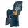PORTE BEBE/SIEGE ENFANT ARRIERE POLISPORT A FIXER SUR PORTE BAGAGE FIXATION ETAU JOY JEANS COUSSIN JAUNE (9 A 22Kgs) HOMOLOGUE EN 14344