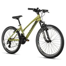 CONVENTIONAL BICYCLE MTB 24 LEADER FOX SPIDER 2026 FILLE GREEN KAKI 7-SPEED (SIZE CHILDREN'S 135 TO 145 cm)