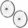 ROUES GRAVEL DISC 700 FIR GALAXIUM CENTERLOCK BLACK CASSETTE SHIMANO MICROSPLINE 12-SPEED THRU AXLE 12/100 AND 12/142 HEIGHT/PROFIL 26 mm (PAIR) - TUBELESS READY