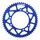 ADAPTABLE 50CC GEARED MOTORCYCLE REAR SPROCKET APRILIA 50 RX 2006>2017/DERBI 50 SENDA X RACE 2004>2011/RIEJU 50 MRT 2009> 420 53 DTS ALUMINIUM CNC BLUE (DIAMETER 105/124/8.5) -STAGE 6